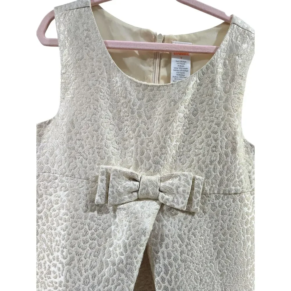 Gymboree Gold Metallic Print Party Dress